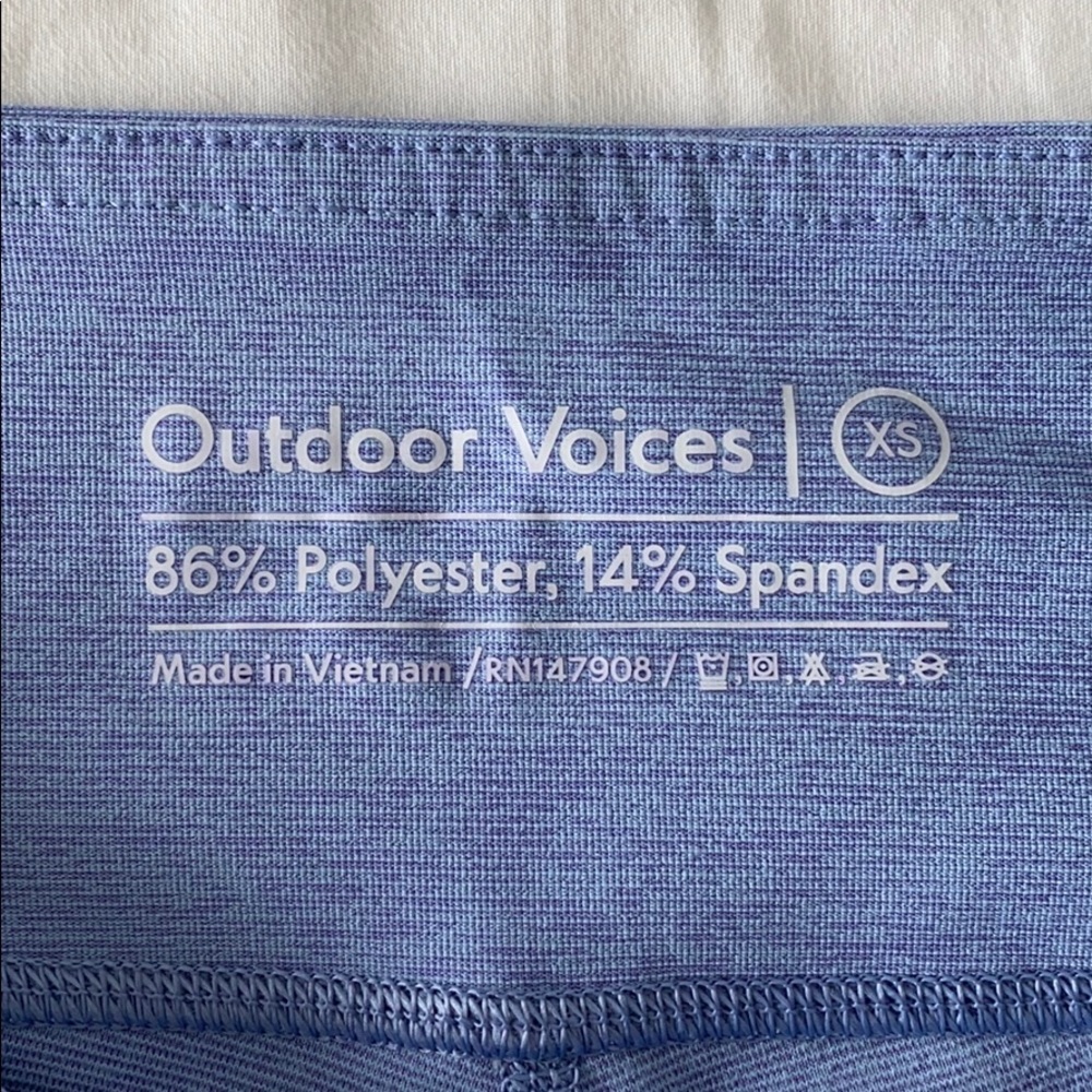 NWT Outdoor Voices 3/4 Warmup Legging Lilac - Picture 3 of 6